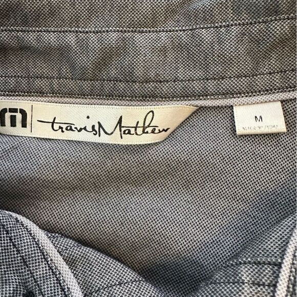 Travis Mathew Charcoal Gray Athleisure SS Golf Polo in Size Medium - Picture 2 of 8